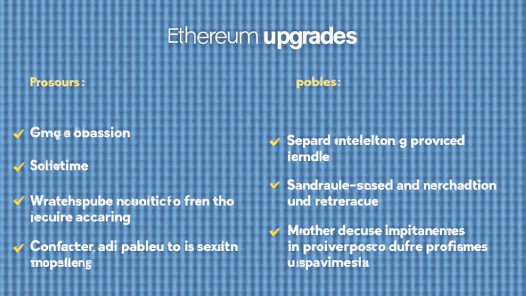 Ethereum upgrades