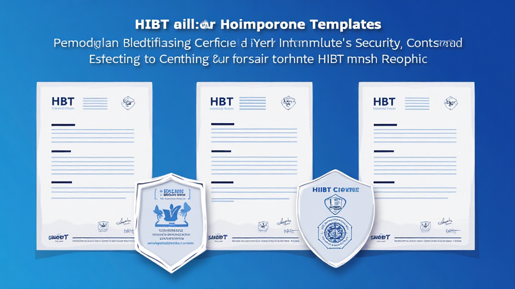 HIBT compliance certificate templates