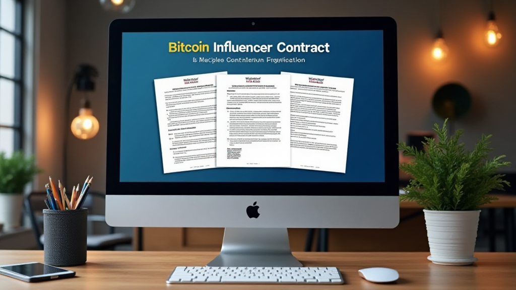 Bitcoin influencer contract templates