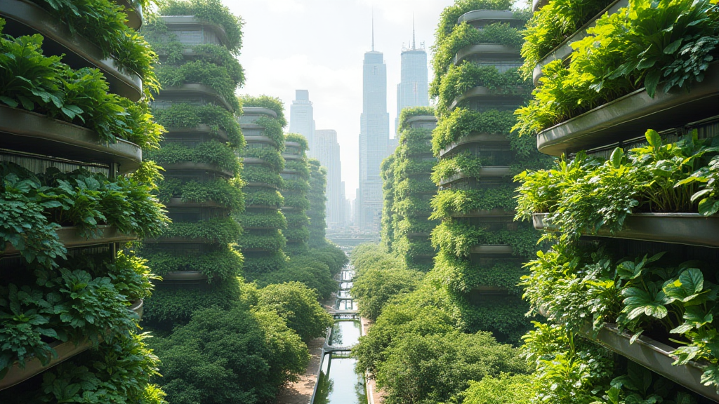 Vertical farming integration in urban properties